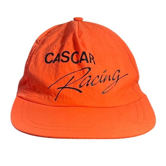 Cascar Racing Hat Orange Snapback Adjustable Cap Athletic Headwear Vintage - Picture 1 of 7